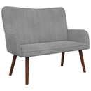 2-personers sofa Lysegrå 115 x 61 x 87 cm Fløjl