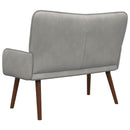2-personers sofa Lysegrå 115 x 61 x 87 cm Fløjl