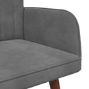 2-personers sofa Mørkegrå 115 x 61 x 87 cm Fløjl