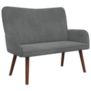 2-personers sofa Mørkegrå 115 x 61 x 87 cm Fløjl