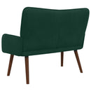 2-personers sofa Mørkegrøn 115 x 61 x 87 cm Fløjl