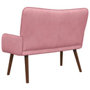 2-personers sofa Lyserød 115 x 61 x 87 cm Fløjl