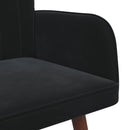 2-personers sofa Sort 115 x 61 x 87 cm Fløjl