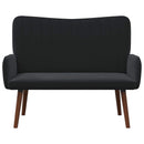 2-personers sofa Sort 115 x 61 x 87 cm Fløjl