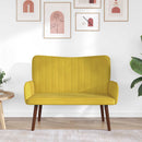 2-personers sofa Gul 115 x 61 x 87 cm Fløjl