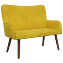 2-personers sofa Gul 115 x 61 x 87 cm Fløjl