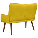 2-personers sofa Gul 115 x 61 x 87 cm Fløjl