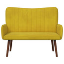 2-personers sofa Gul 115 x 61 x 87 cm Fløjl