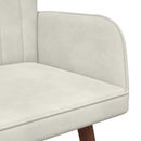 2-personers sofa Cremefarvet 115 x 61 x 87 cm Fløjl
