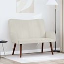 2-personers sofa Cremefarvet 115 x 61 x 87 cm Fløjl