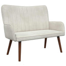 2-personers sofa Cremefarvet 115 x 61 x 87 cm Fløjl
