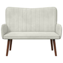 2-personers sofa Cremefarvet 115 x 61 x 87 cm Fløjl