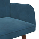 2-personers sofa Blå 115 x 61 x 87 cm Fløjl