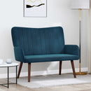 2-personers sofa Blå 115 x 61 x 87 cm Fløjl