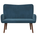 2-personers sofa Blå 115 x 61 x 87 cm Fløjl