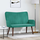 2-personers sofa Turkis 115 x 61 x 87 cm Fløjl