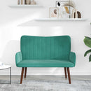 2-personers sofa Turkis 115 x 61 x 87 cm Fløjl