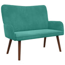 2-personers sofa Turkis 115 x 61 x 87 cm Fløjl