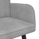 2-personers sofa Lysegrå 115 x 61 x 87 cm Fløjl