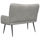 2-personers sofa Lysegrå 115 x 61 x 87 cm Fløjl