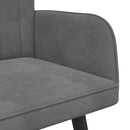 2-personers sofa Mørkegrå 115 x 61 x 87 cm Fløjl