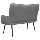 2-personers sofa Mørkegrå 115 x 61 x 87 cm Fløjl