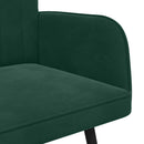 2-personers sofa Mørkegrøn 115 x 61 x 87 cm Fløjl