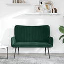 2-personers sofa Mørkegrøn 115 x 61 x 87 cm Fløjl