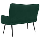 2-personers sofa Mørkegrøn 115 x 61 x 87 cm Fløjl
