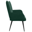 2-personers sofa Mørkegrøn 115 x 61 x 87 cm Fløjl