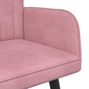 2-personers sofa Lyserød 115 x 61 x 87 cm Fløjl