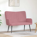 2-personers sofa Lyserød 115 x 61 x 87 cm Fløjl