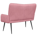 2-personers sofa Lyserød 115 x 61 x 87 cm Fløjl