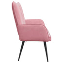 2-personers sofa Lyserød 115 x 61 x 87 cm Fløjl