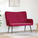 2-personers sofa Vinrød 115 x 61 x 87 cm Fløjl