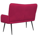 2-personers sofa Vinrød 115 x 61 x 87 cm Fløjl
