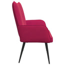 2-personers sofa Vinrød 115 x 61 x 87 cm Fløjl