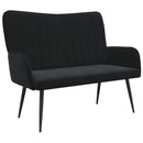 2-personers sofa Sort 115 x 61 x 87 cm Fløjl