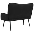 2-personers sofa Sort 115 x 61 x 87 cm Fløjl