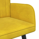 2-personers sofa Gul 115 x 61 x 87 cm Fløjl