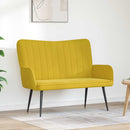 2-personers sofa Gul 115 x 61 x 87 cm Fløjl
