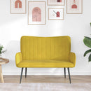2-personers sofa Gul 115 x 61 x 87 cm Fløjl