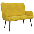 2-personers sofa Gul 115 x 61 x 87 cm Fløjl