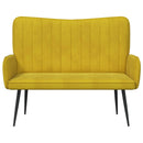 2-personers sofa Gul 115 x 61 x 87 cm Fløjl