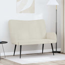2-personers sofa Cremefarvet 115 x 61 x 87 cm Fløjl