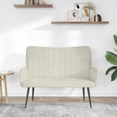 2-personers sofa Cremefarvet 115 x 61 x 87 cm Fløjl