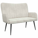 2-personers sofa Cremefarvet 115 x 61 x 87 cm Fløjl