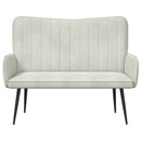 2-personers sofa Cremefarvet 115 x 61 x 87 cm Fløjl