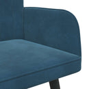 2-personers sofa Blå 115 x 61 x 87 cm Fløjl