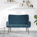 2-personers sofa Blå 115 x 61 x 87 cm Fløjl